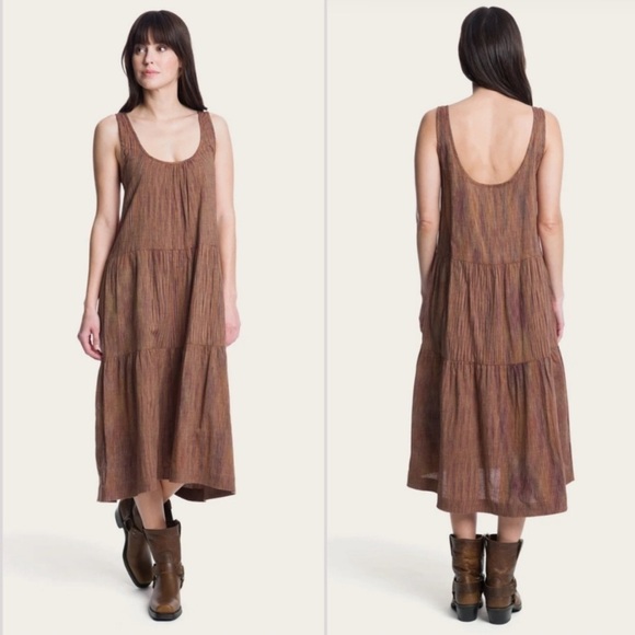 Frye "Space Dye Ikat" Midi Dress NWT - Picture 1 of 9